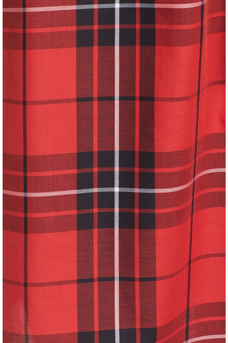 Tartan Wrinkle Free Tunic, Alternate, color, HOLIDAY RED