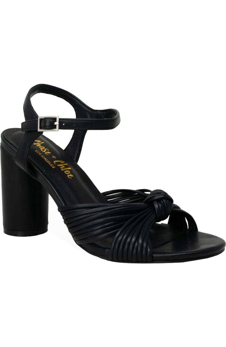 CHASE AND CHLOE Strappy Knotted Sandal, Main, color,