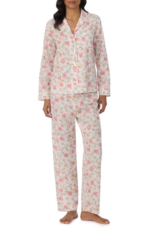 Floral Cotton & Viscose Pajamas