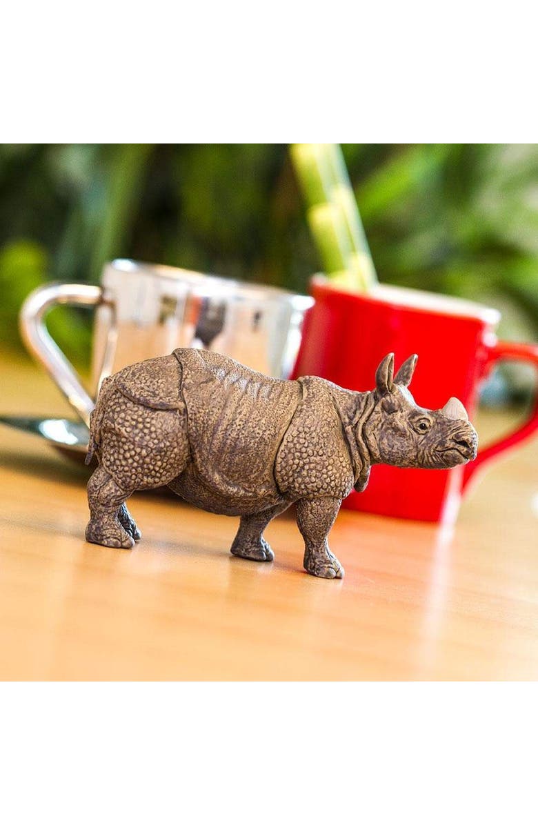 Safari Ltd. Indian Rhino Kids Toy Figure, Alternate, color, NO COLOR