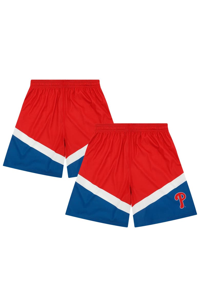 FOCO Men's FOCO Red Philadelphia Phillies Colorblocked Shorts, Main, color, Red