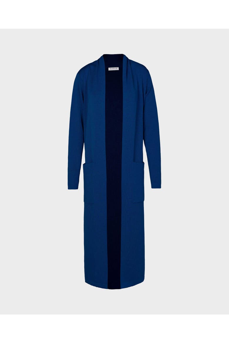 Seraphina Longline Cardigan, Alternate, color, Bright Navy