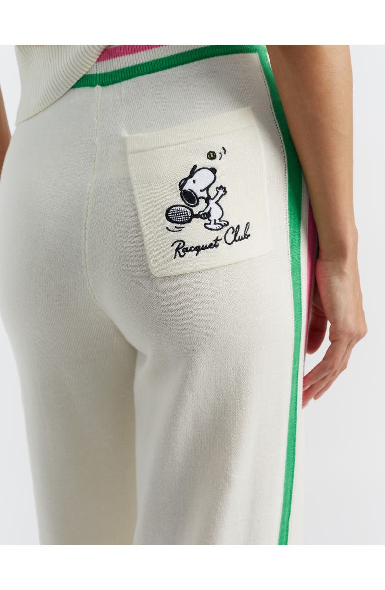 Chinti & Parker Peanuts Racquet Club Trousers, Alternate, color, Cream