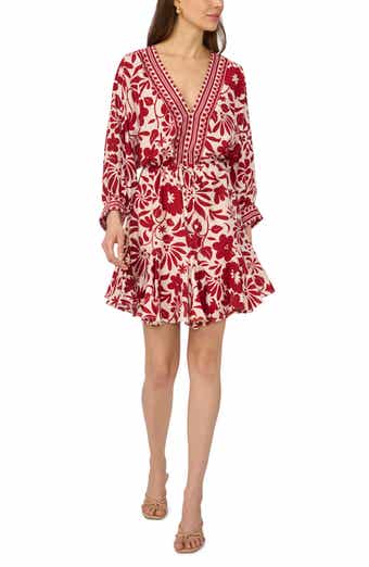 Printed Long Sleeve Dress
