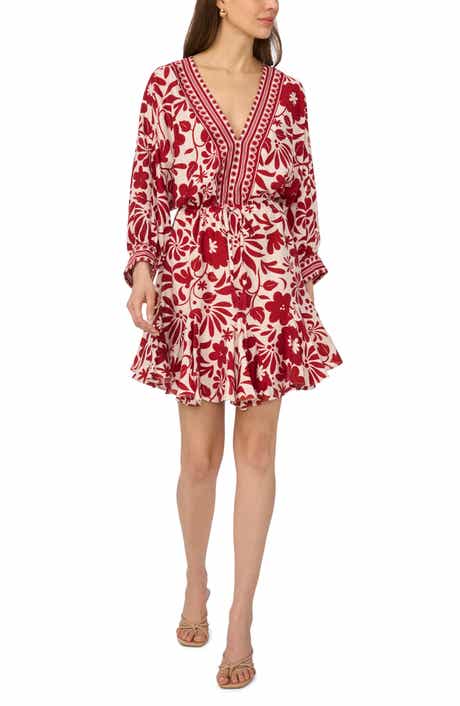 Printed Long Sleeve Dress