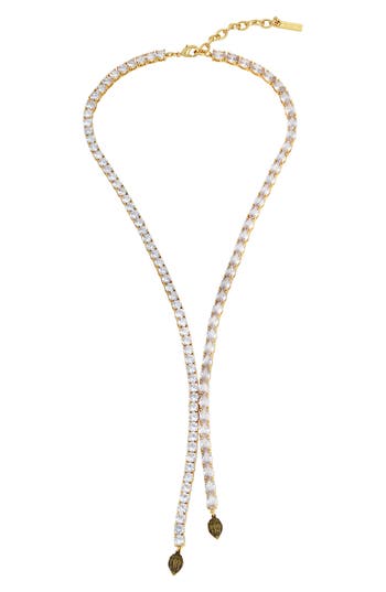 KURT GEIGER KURT GEIGER LONDON EAGLE CRYSTAL TENNIS Y-NECKLACE