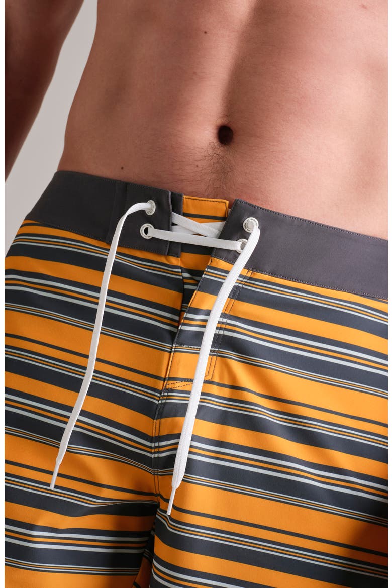 7-Inch Point Break Water Repellent Board Shorts, Alternate, color, AUTUMN GOLD MULTI STRIPE