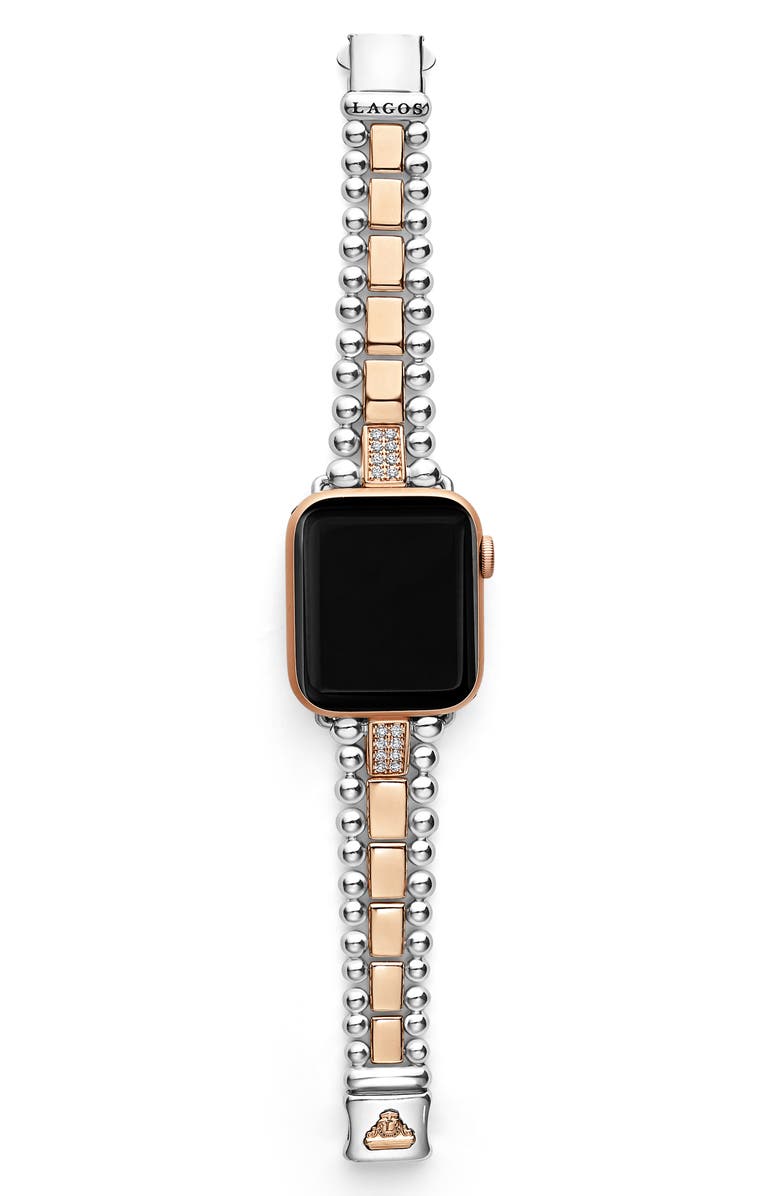 LAGOS Smart Caviar Diamond Apple Watch<sup>®</sup> Watchband, Alternate, color,