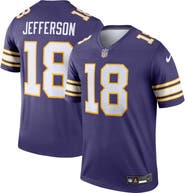 Nike Men's Nike Justin Jefferson Purple Minnesota Vikings Classic Legend Player Jersey
