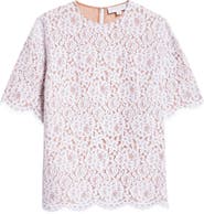 Michael Kors Collection Oversize Floral Lace Top