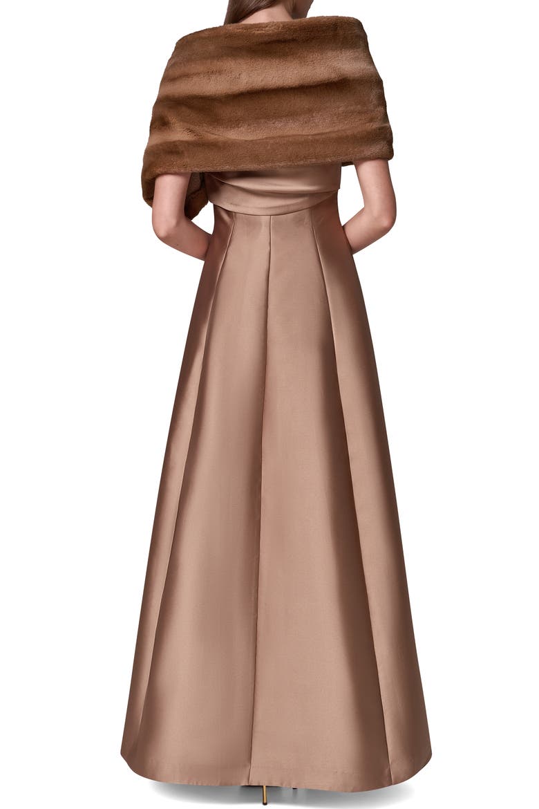 Faux Fur Shrug, Alternate, color, BEIGE