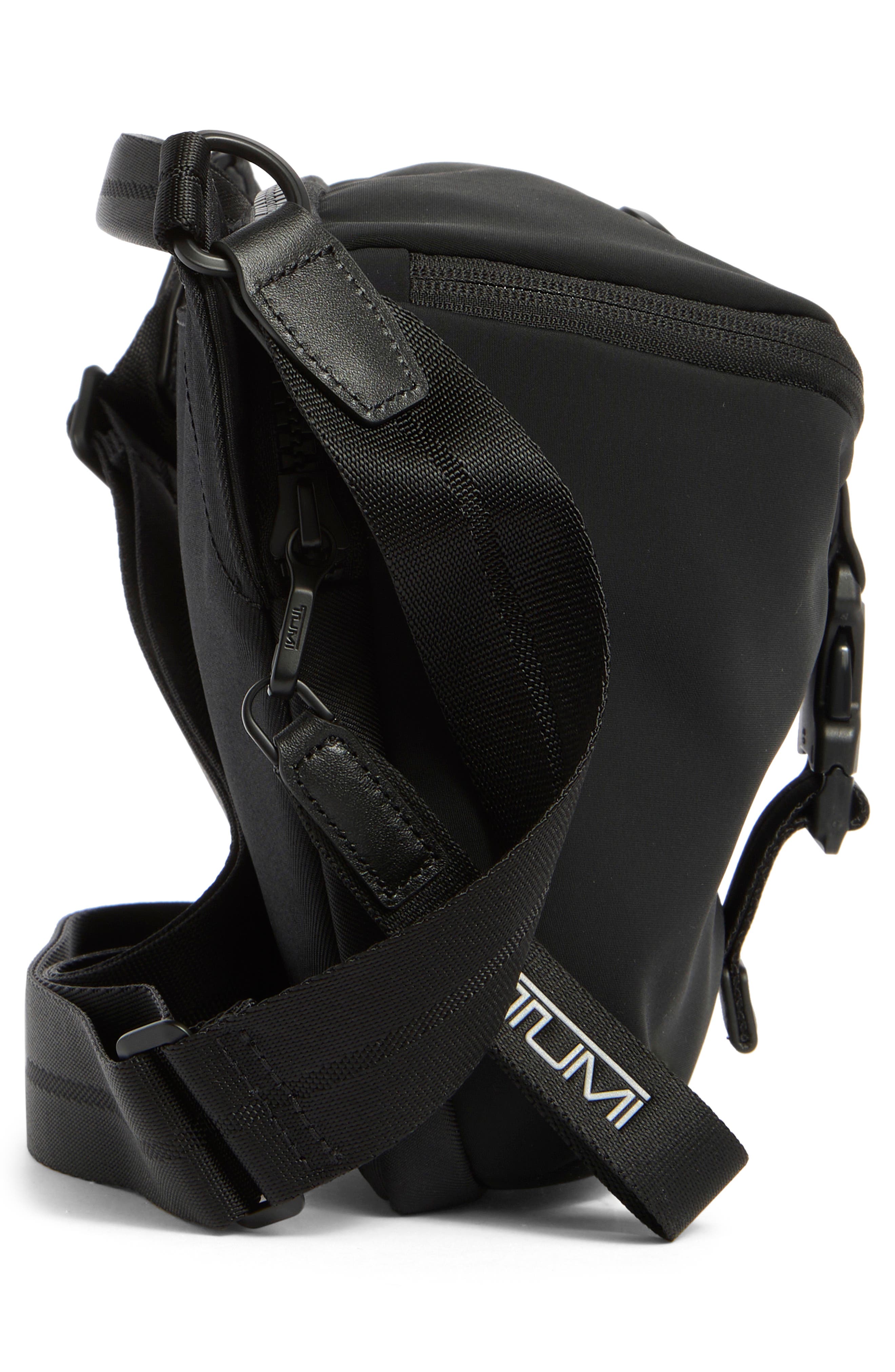 TUMI Tahoe Dunlap Crossbody Bag, Alternate, color, Black