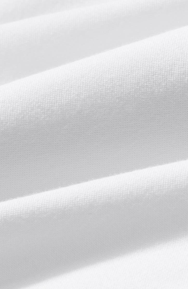 Mizzen+Main Newport Solid White Knit Cotton Blend Button-Up Shirt, Alternate, color, White