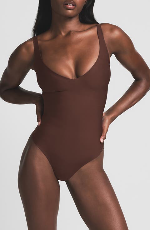 Body Core Sculpt Plunge Bodysuit (Regular & Plus)