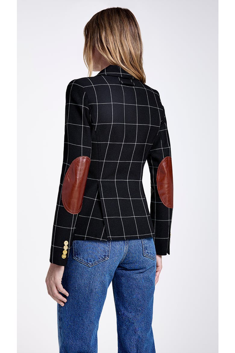 Patch Pocket Duchess Blazer, Alternate, color, Black Windowpane