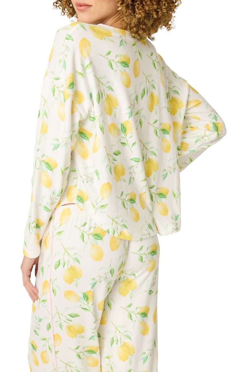 PJ Salvage La Dolce Spritz Long Sleeve Pajama Top, Alternate, color, 
