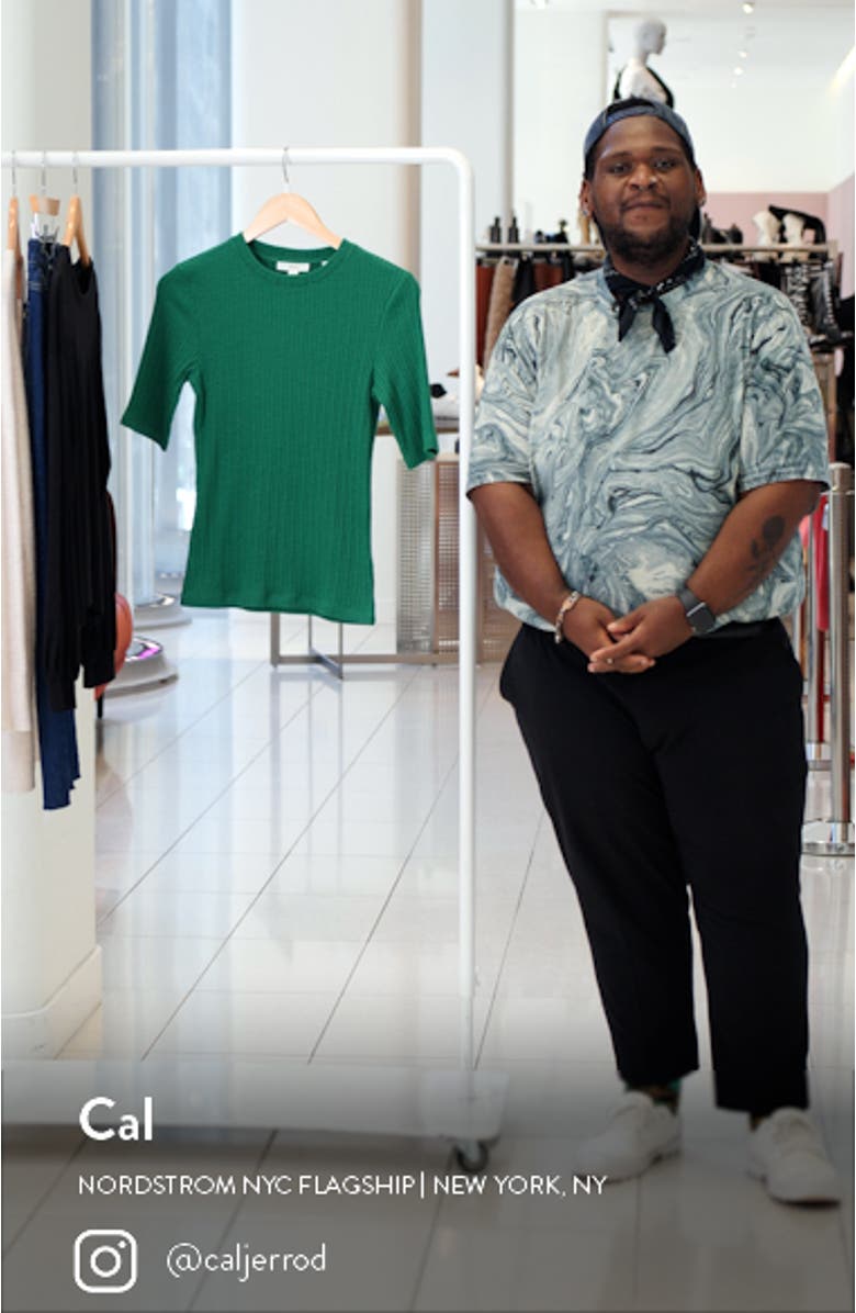 Variegated Rib Mohair & Alpaca Blend Sweater, sales video thumbnail