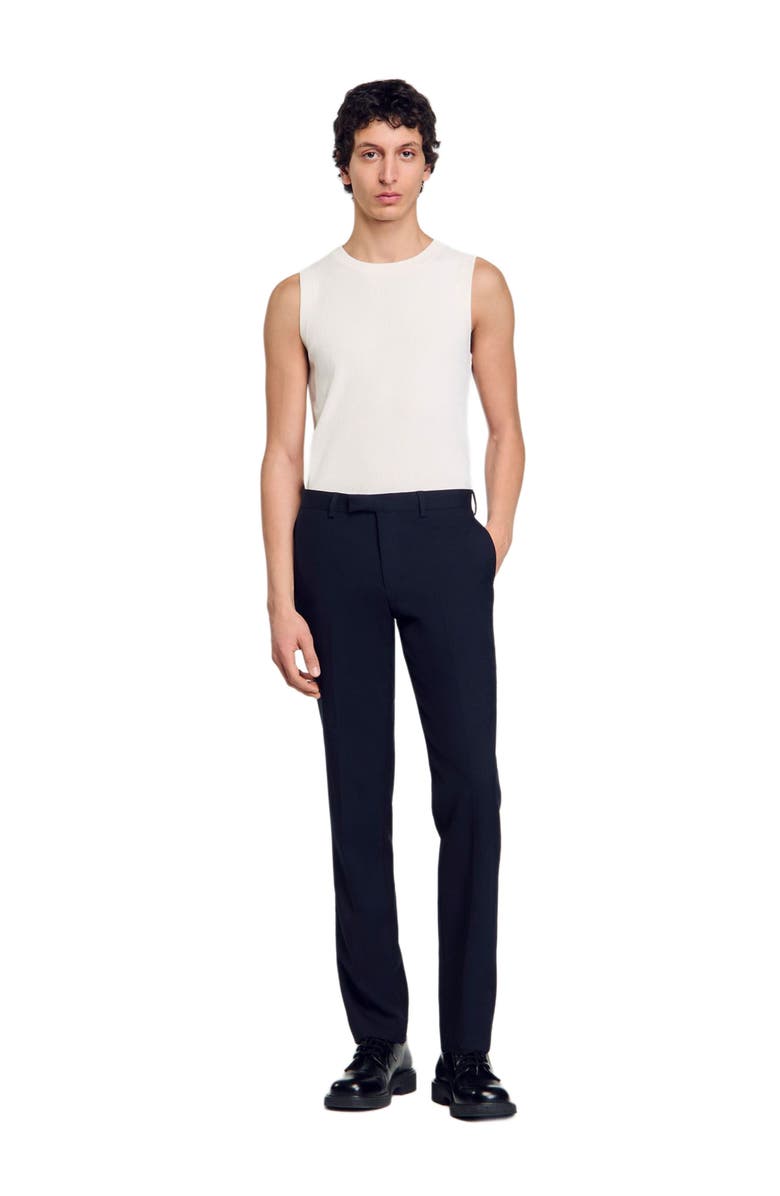 SANDRO Wool suit trousers, Alternate, color, 