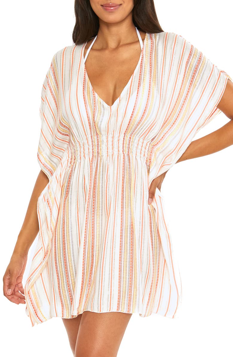 Becca Radiance Woven Cover-Up Tunic, Main, color, 