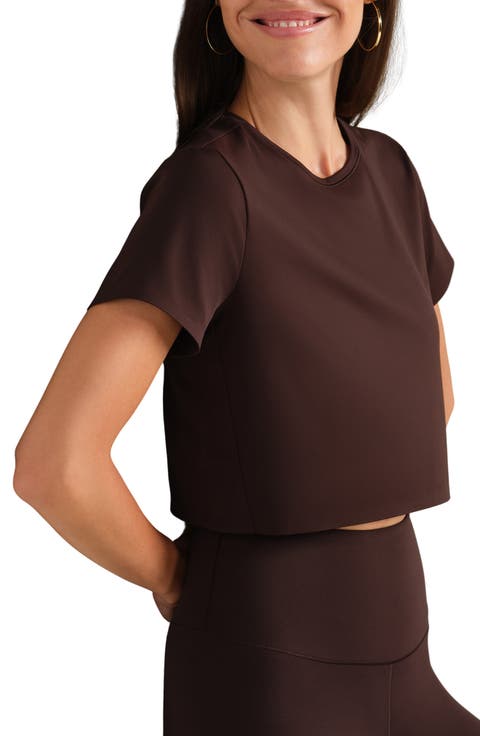 Serene Crop Performance T-Shirt