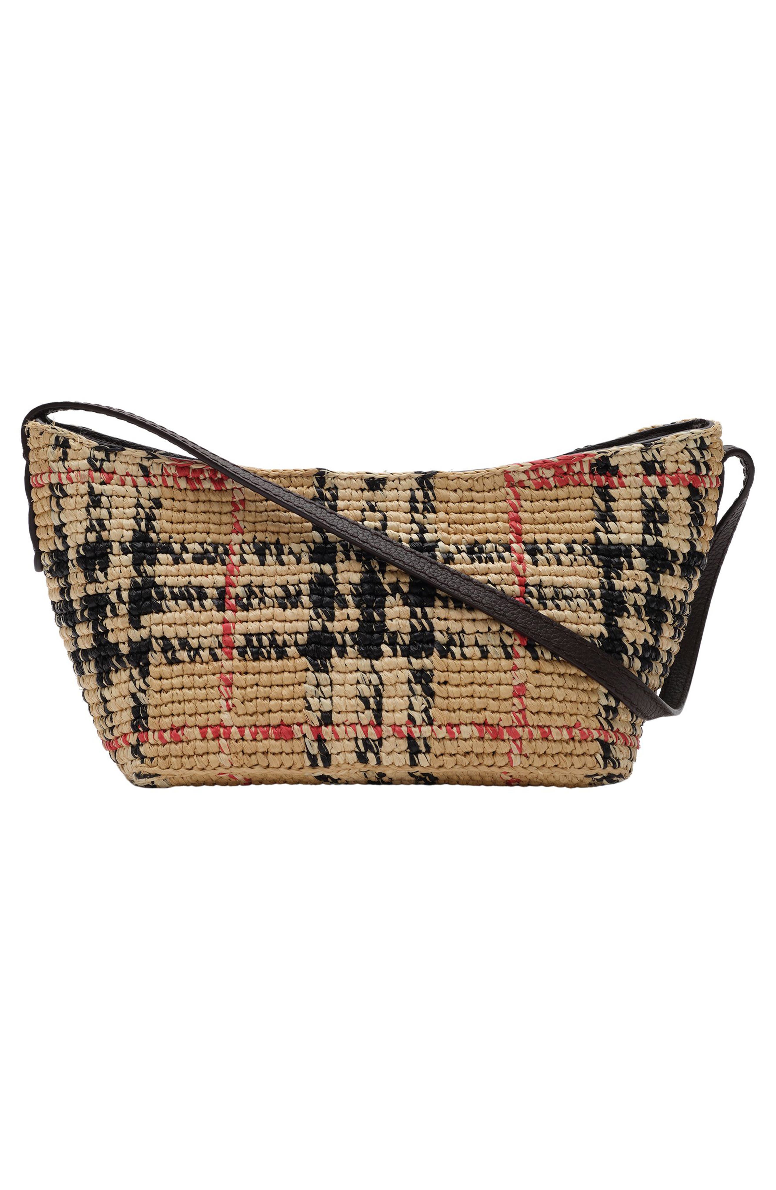 Mini Margate Raffia Shoulder Bag, Alternate, color, SAND