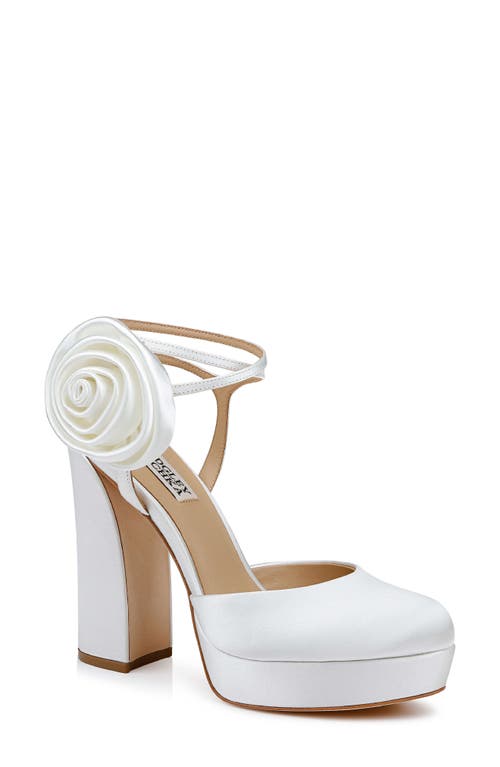 BADGLEY MISCHKA BADGLEY MISCHKA COLLECTION JANESSA ANKLE STRAP PLATFORM PUMP