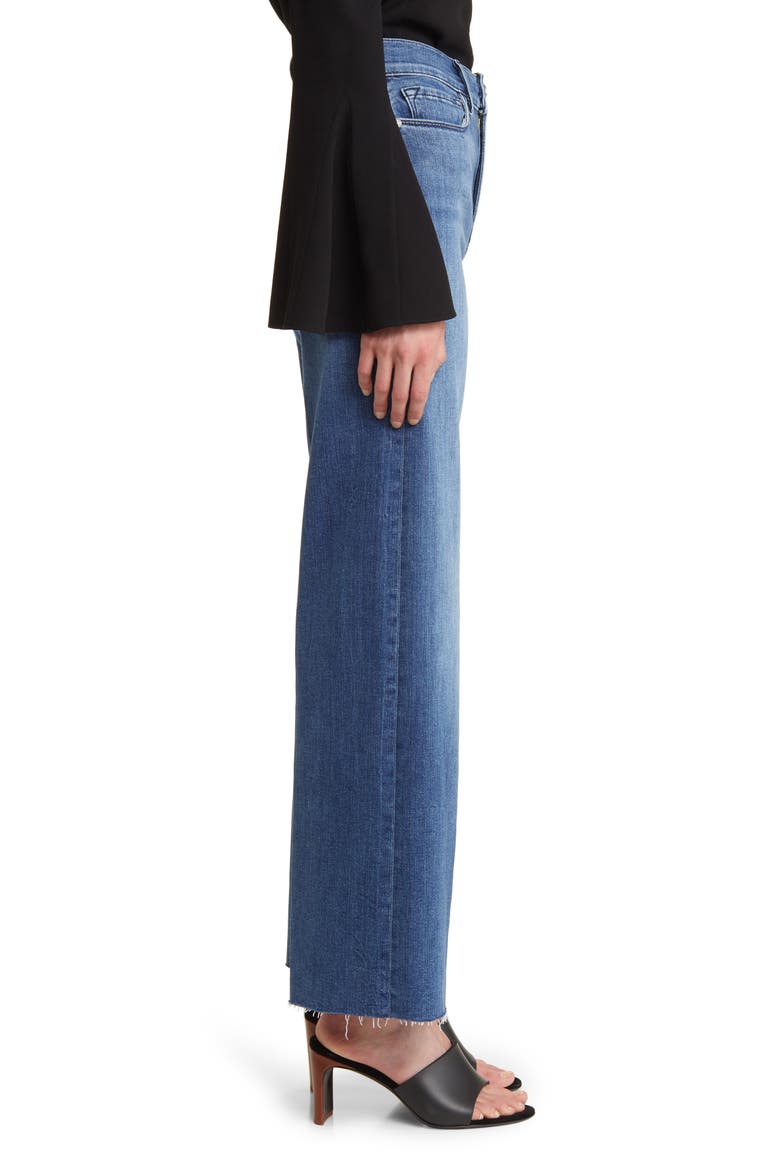 Le Slim Raw Hem Palazzo Jeans, Alternate, color, CROSSINGS