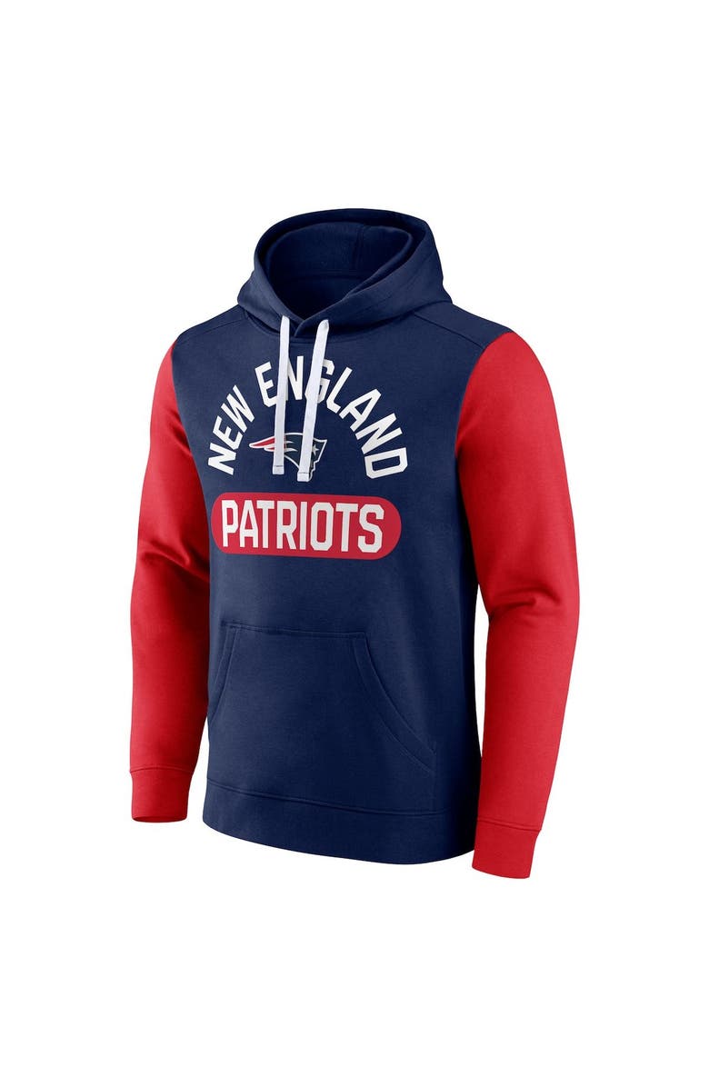 FANATICS Men's Fanatics Navy New England Patriots Extra Point Pullover Hoodie, Alternate, color, Navy