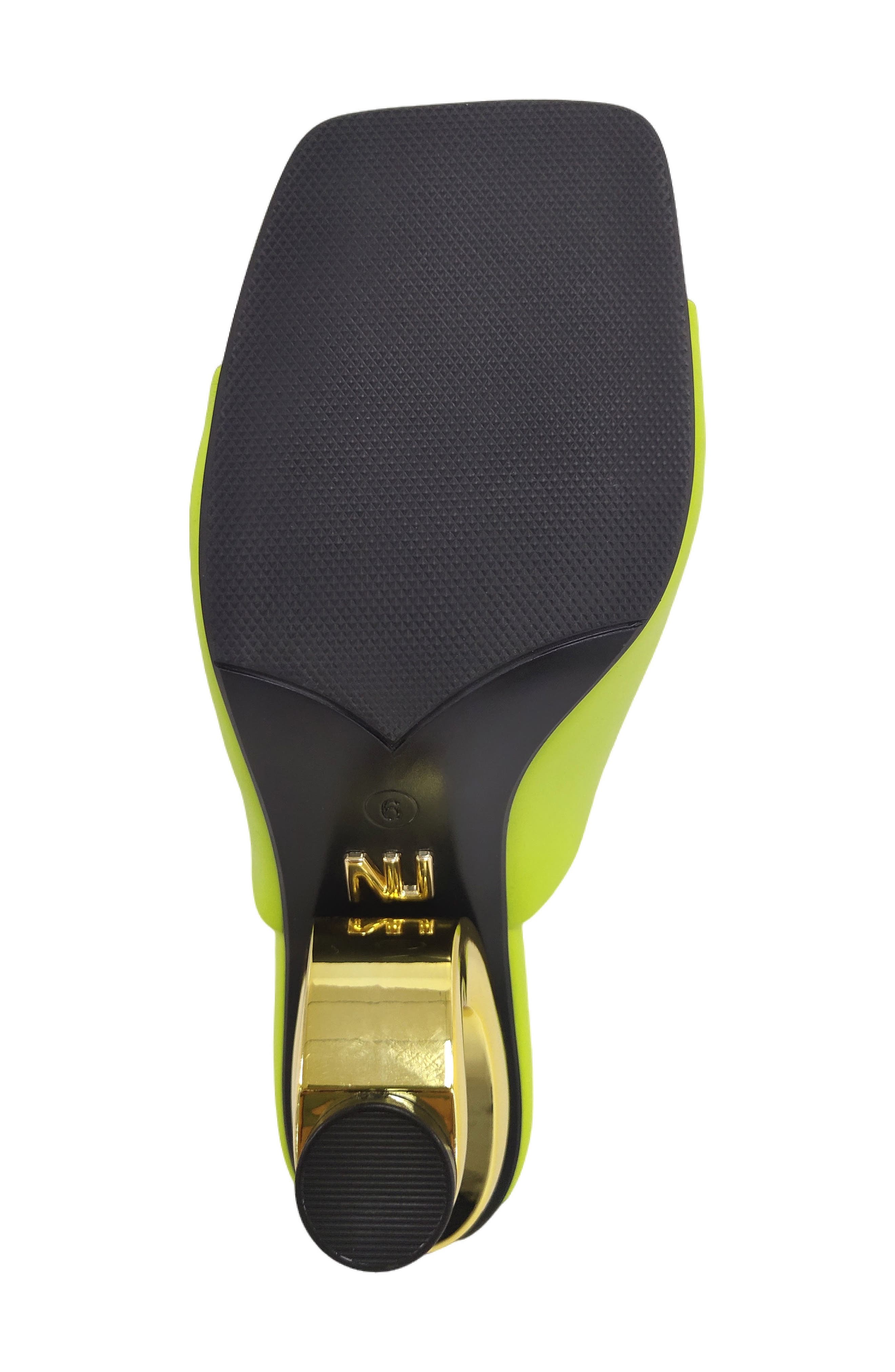 Gypsy Square Toe Mule, Alternate, color, LIME
