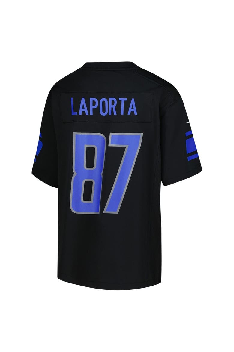 Youth Nike Sam LaPorta Black Detroit Lions Game Jersey, Alternate, color, Black