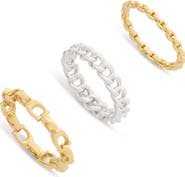 COACH Set of 3 Stack Rings
