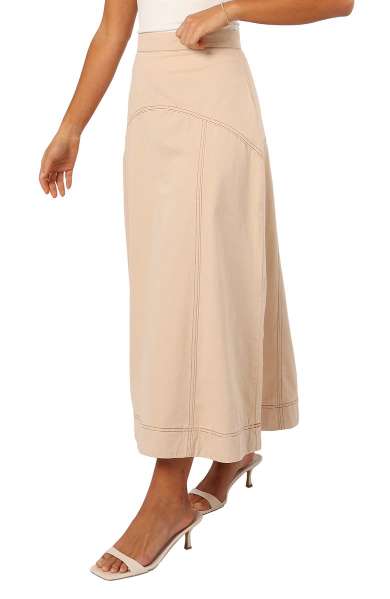Petal & Pup Mariela Denim Midi Skirt, Alternate, color, 