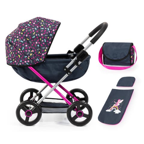 Pram Cosy Navy, Hot Pink, Fairy for Dolls Up to 18"