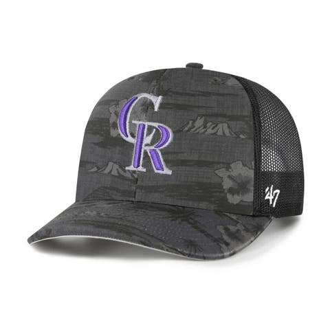 Men's '47 Black Colorado Rockies Fiji Trucker Adjustable Hat
