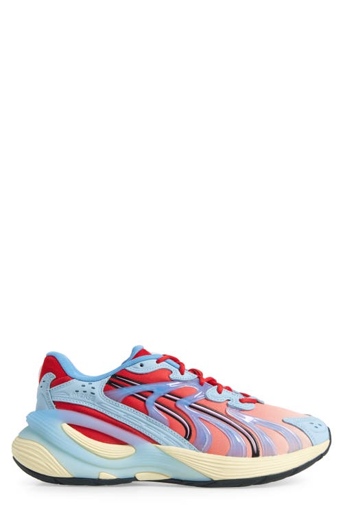 Puma Inverse Unfiltered Sneaker In Creamy Vanilla-all Time Red