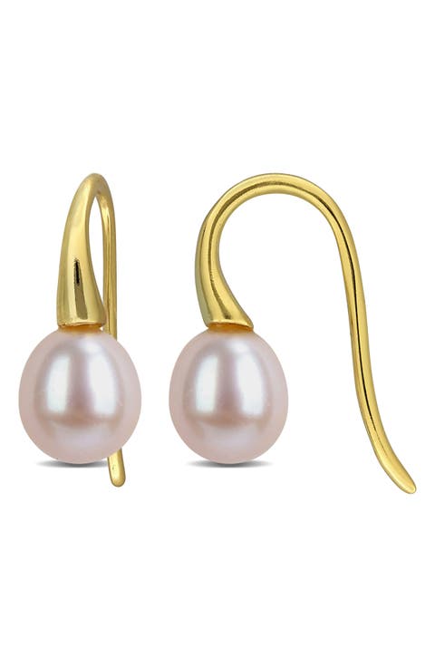 Cultured Freshwater Pearl Drop Earrings