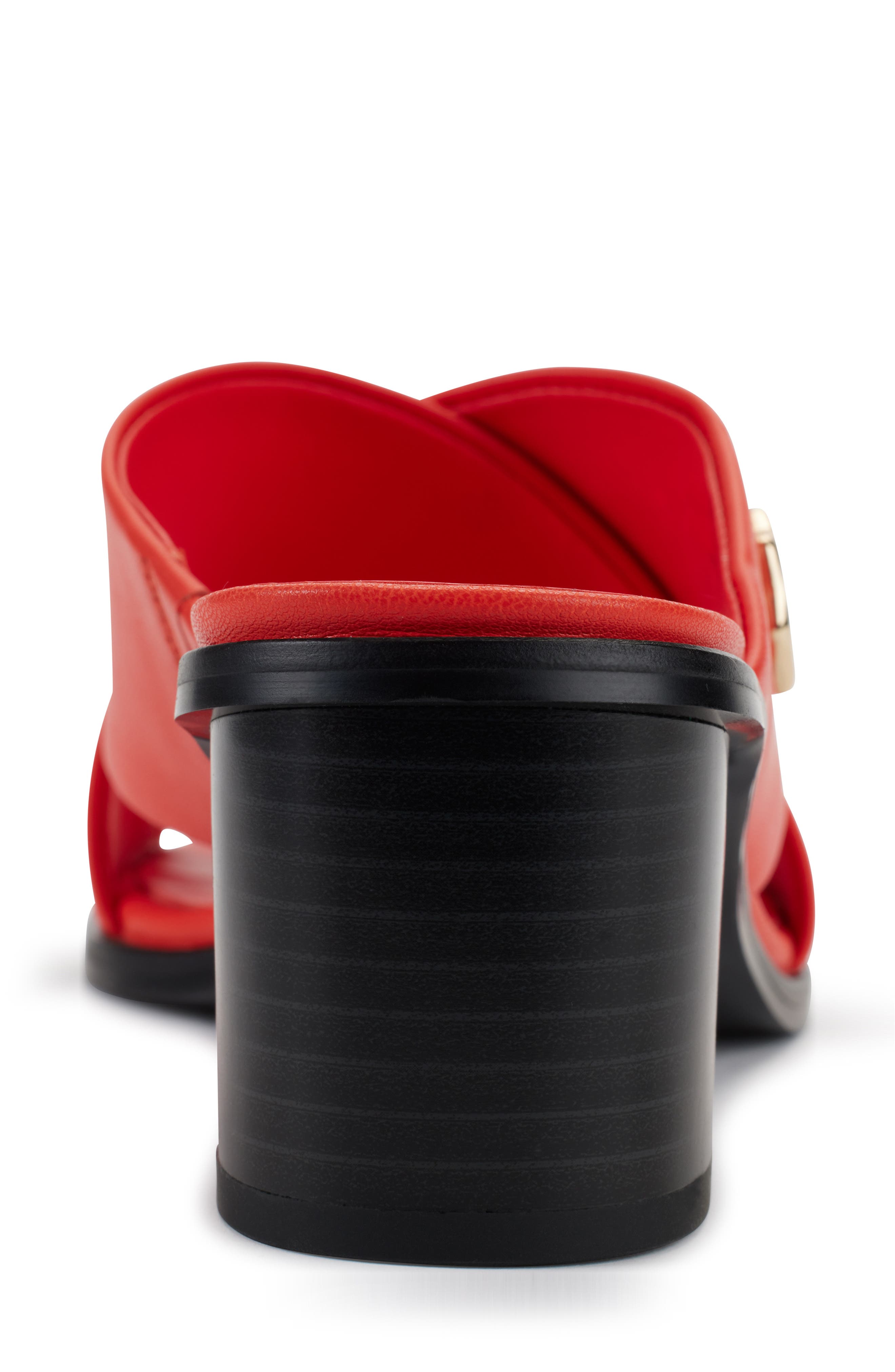 KARL LAGERFELD PARIS Henryk Criscross Slide Sandal, Alternate, color, Vermillon