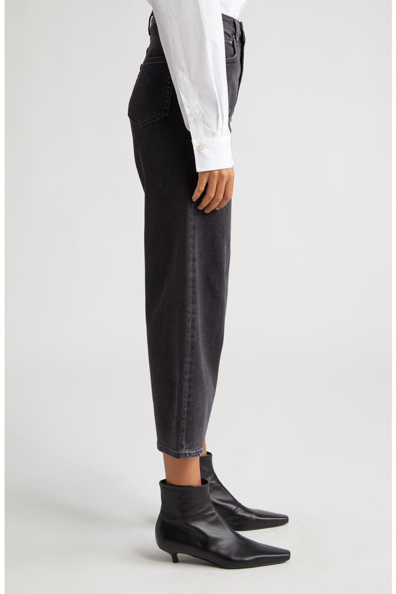 High Waist Crop Flare Jeans, Alternate, color, GREY WASH