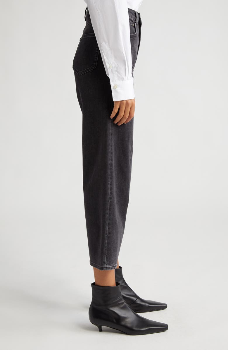 TOTEME High Waist Crop Flare Jeans, Alternate, color, Grey Wash