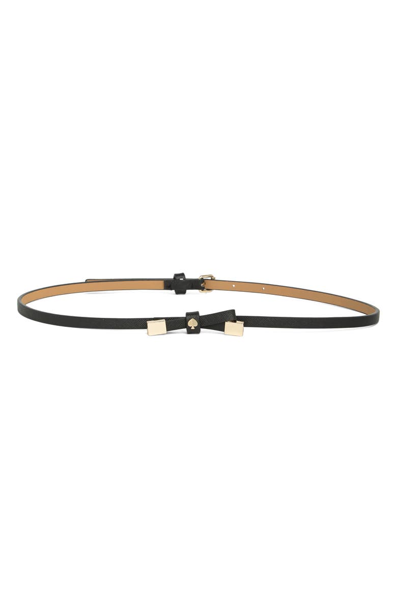 Kate Spade New York 8mm shoestring bow belt, Main, color, 