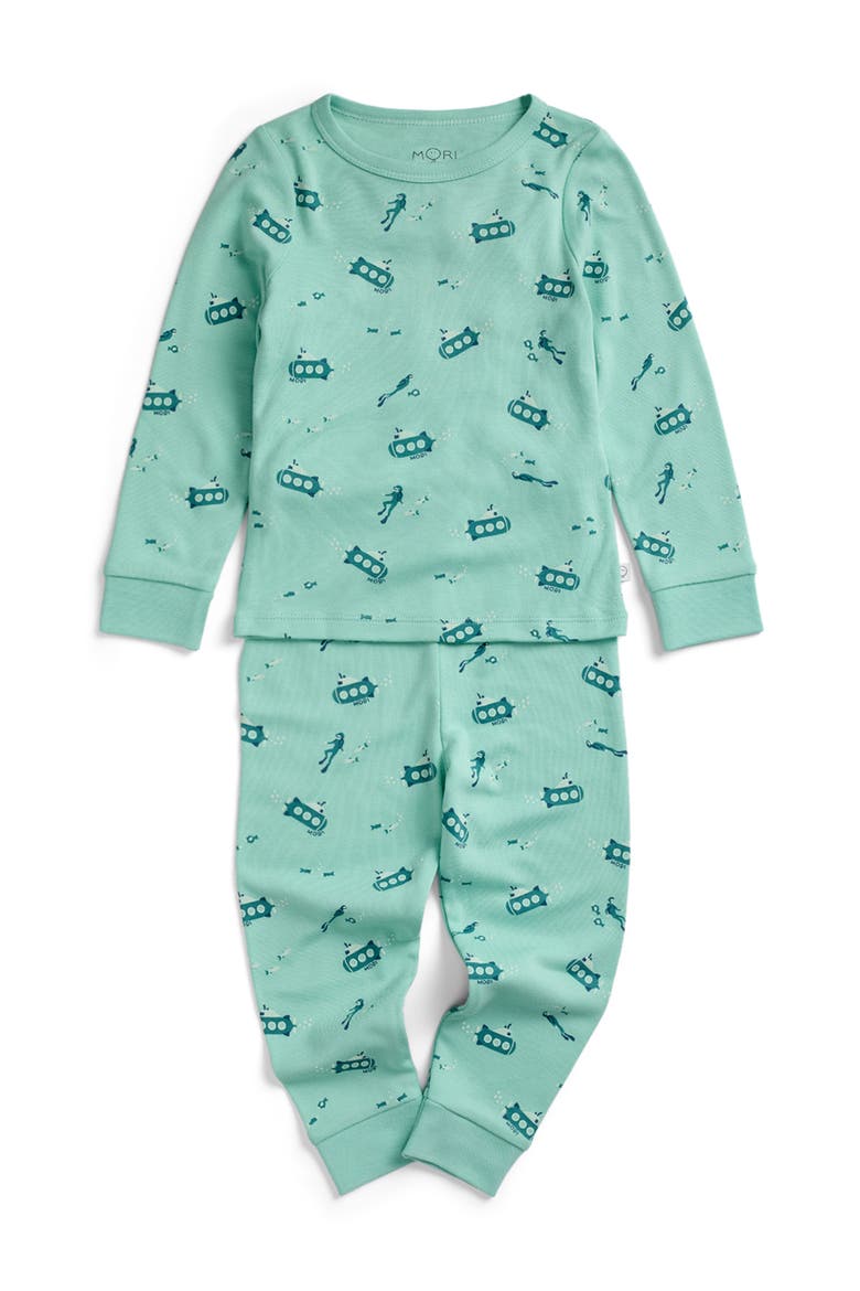 Print Pyjama Set, Main, color, Submarine Holiday