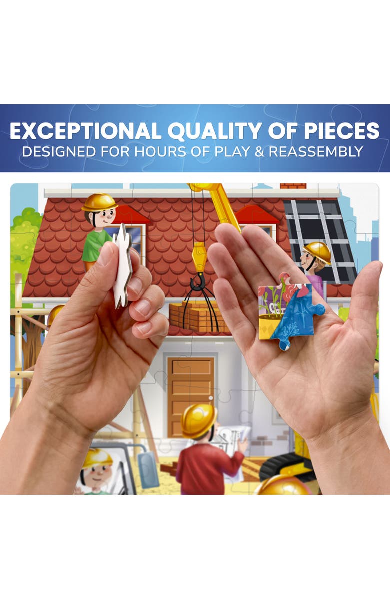 Quokka Kids 60 Piece Puzzle Set - Search & Find, Alternate, color, Space, Dino & Firefighters
