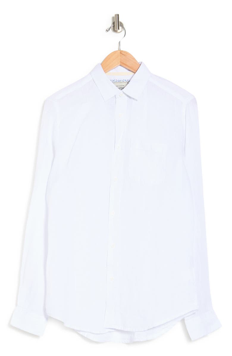 Report Collection Woven Regular Fit Linen Shirt, Alternate, color, 