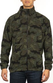BURNSIDE Polar Fleece Full Zip Jacket