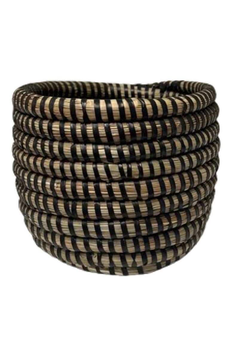 Mbare Succulent Basket Planter Success, Main, color, Black