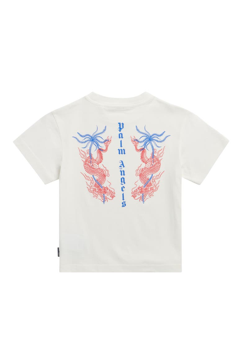 Kids' Dragons Tattoo Graphic T-Shirt, Alternate, color, OFF WHITE - RED