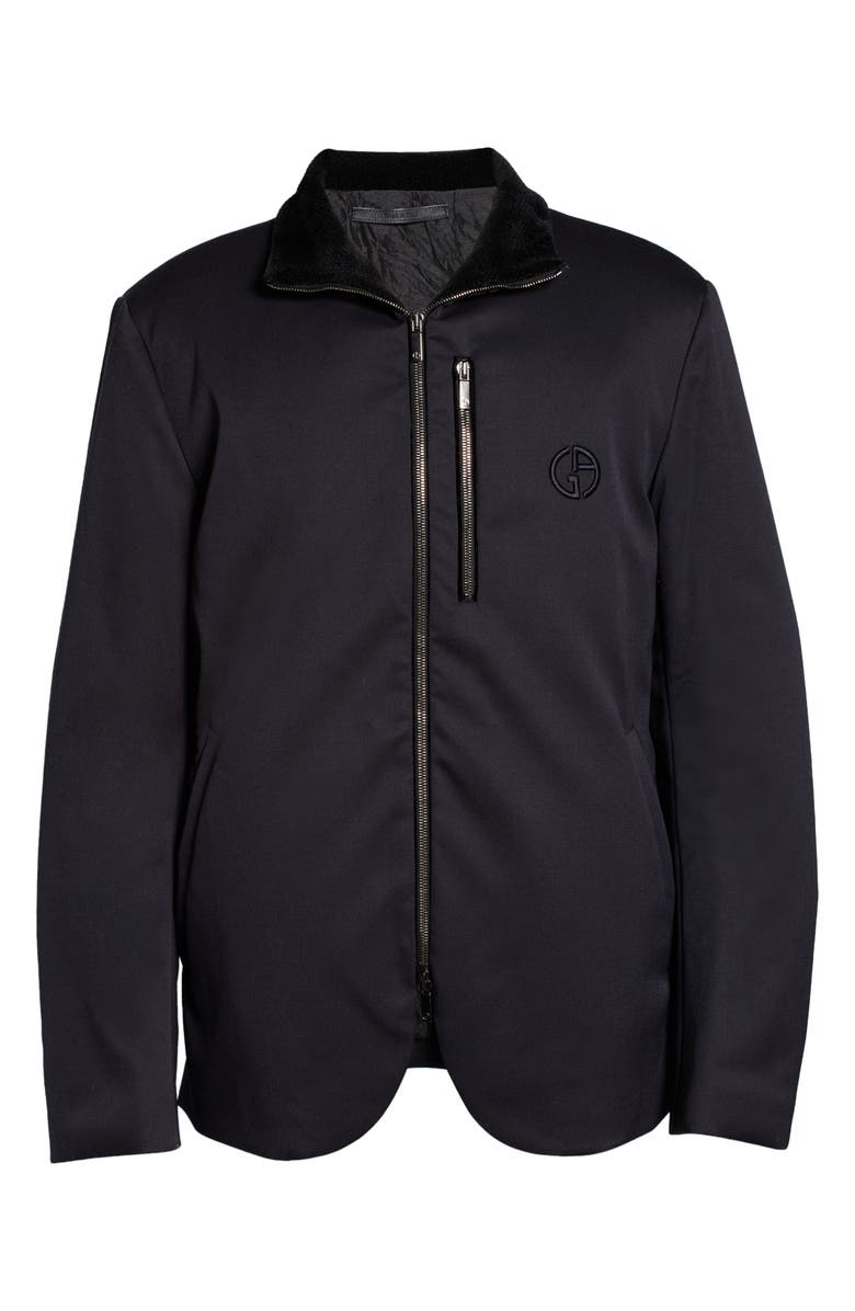 Giorgio Armani Men's Logo Zip-Up Jacket, Main, color, 