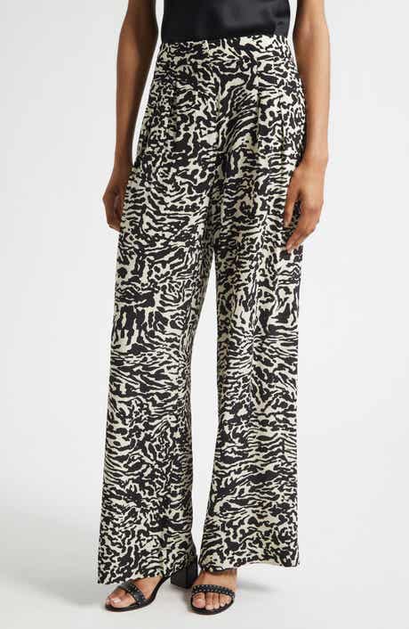 Aviva Wide Leg Silk Pants