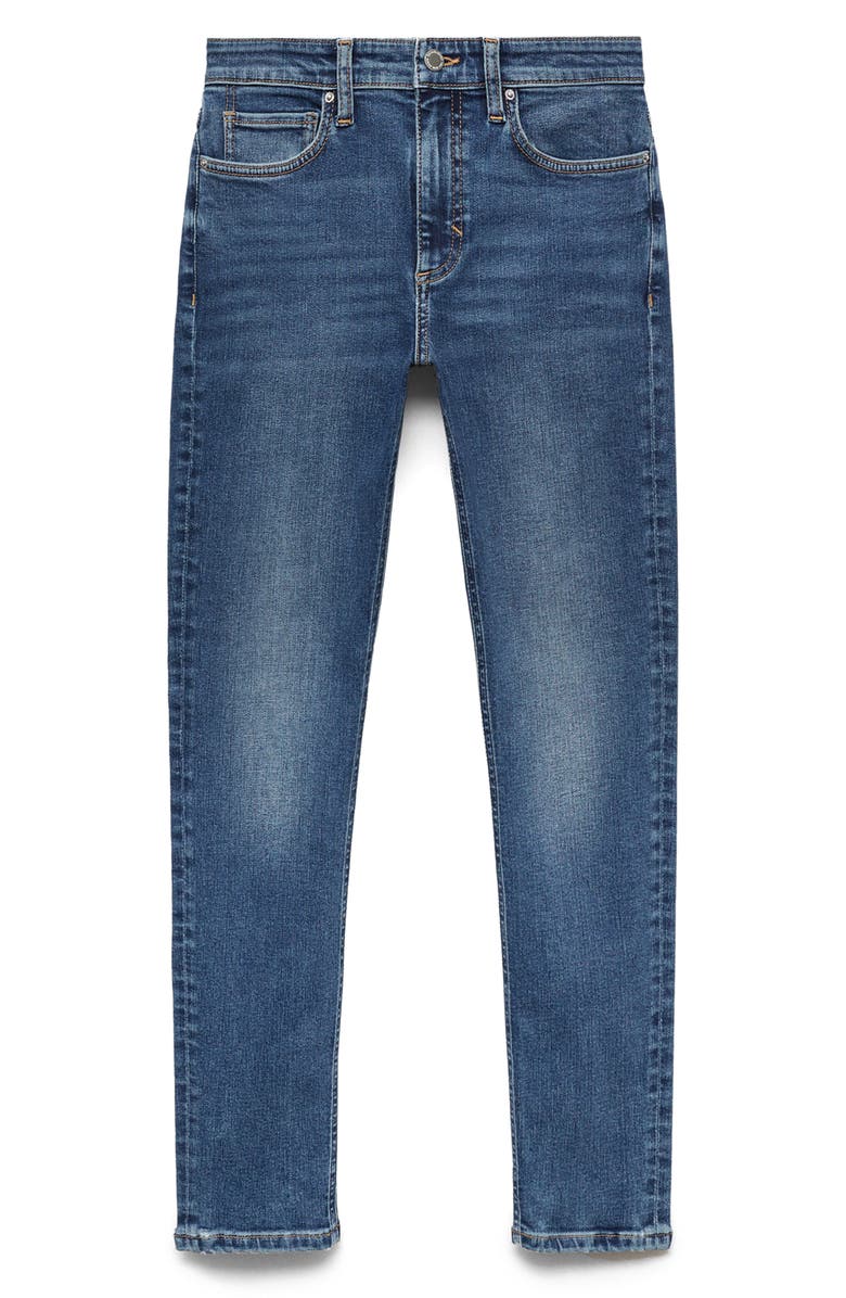 MANGO Newisa Skinny Jeans, Alternate, color, Dark Blue