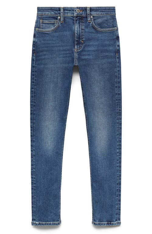Mango Women's High-rise Skinny Jeans In Dark Blue